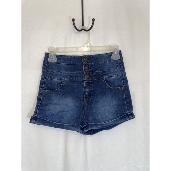 Tinseltown High Rise Shorts Women's Denim Shorts Light Wash Size 1 - Picture 1 of 7